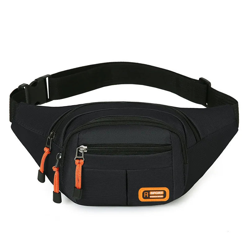 Homefish Unisex Waist Bag Multifunctional Large Capacity Splash Resistant Wear Resistant Worksite Outdoor Fanny Pack