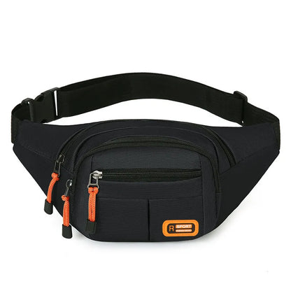 Homefish Unisex Waist Bag Multifunctional Large Capacity Splash Resistant Wear Resistant Worksite Outdoor Fanny Pack