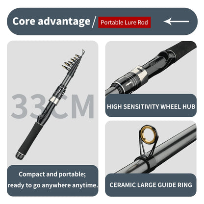 Telescopic Lure Rod 1.5-2.4m