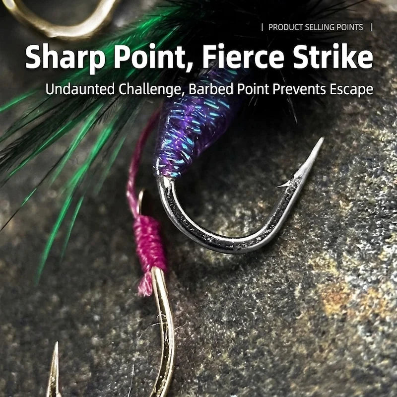 Rattlesnake Twin Hook Mosquito Dry Flies