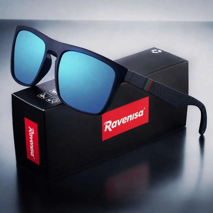 Ravenisa Square Vintage Polarized Sunglasses