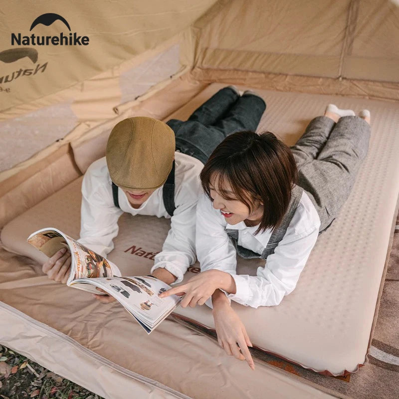 Naturehike 2025 New Air Mat Ultralight Elasticity Sponge Automatic Inflatable Mat Portable Folding Outdoor Camping Air Mattress