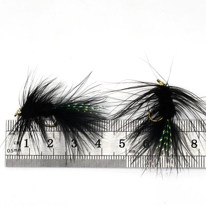 MNFT Black Beadhead Woolly Buggers (10 Pack)