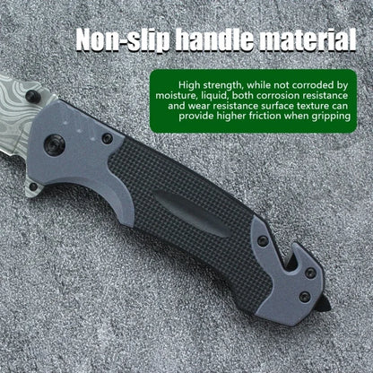 Multi Functional Sharp and Convenient Folding Knife Pocket Knife, Suitable for Wilderness Survival, Camping, Fishing, Hunting