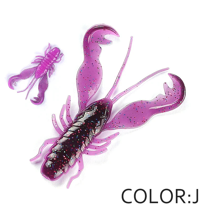 Supercontinent Filet Craw 40mm/15pcs 70mm/6pcs Soft Lure Fishing Lures shrimp Lobster Soft Plastic Lure Fishing Lures