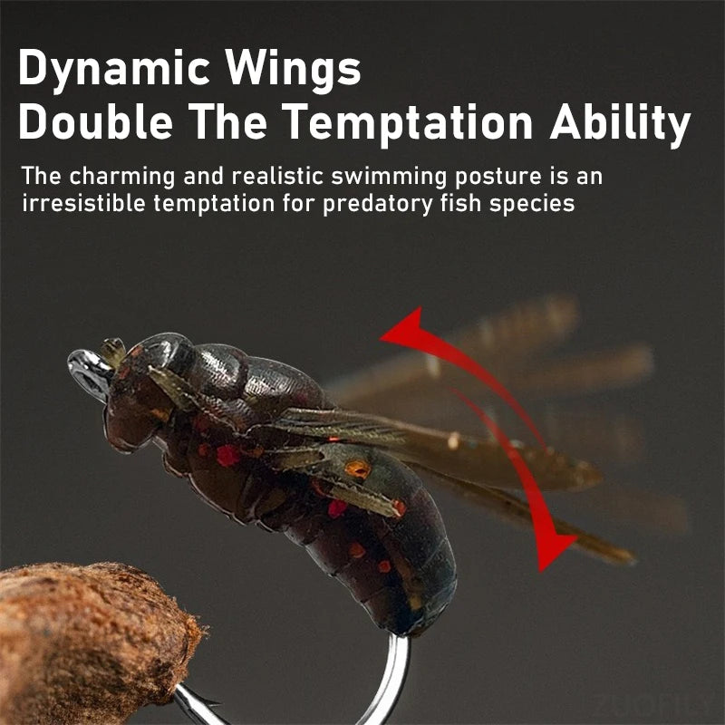 Soft Mosquito Bug Flies for Stream Fishing