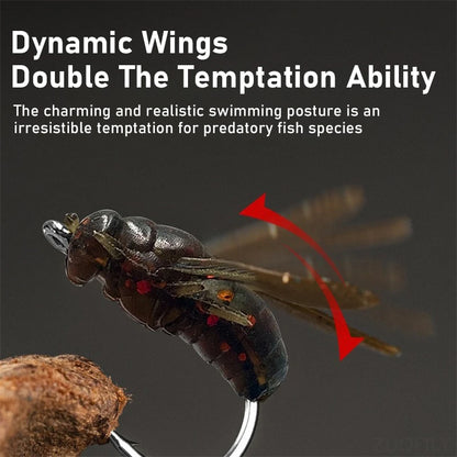 Soft Mosquito Bug Flies for Stream Fishing