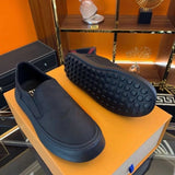 2025 Men’s Spring Summer Ice Silk Casual Shoes – Breathable Slip-On Sneakers with Platform Sole | Lightweight Trendy Board Shoes