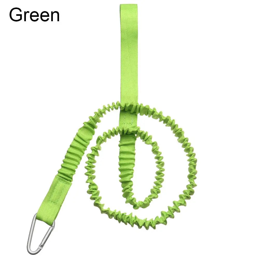 Adjustable Elastic Kayak & Canoe Paddle Leash – Fishing Rod Safety Rope with Carabiner for Rowing & Boat Accessories