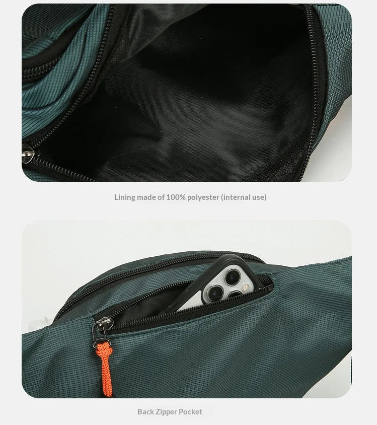 Homefish Unisex Waist Bag Multifunctional Large Capacity Splash Resistant Wear Resistant Worksite Outdoor Fanny Pack