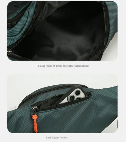 Homefish Unisex Waist Bag Multifunctional Large Capacity Splash Resistant Wear Resistant Worksite Outdoor Fanny Pack