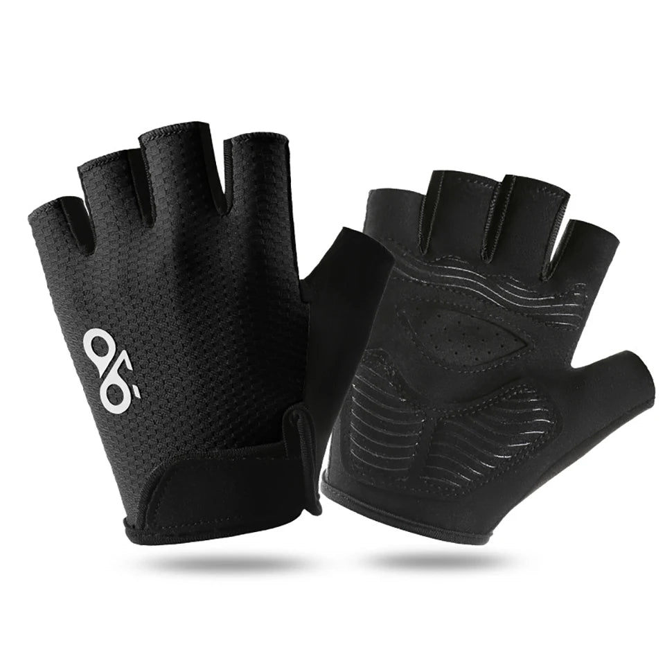 GETINFIT Summer Cycling Half Finger Gloves Lightweight Breathable Non-Slip Durable Shock Absorbing Outdoor Gym Hiking Running