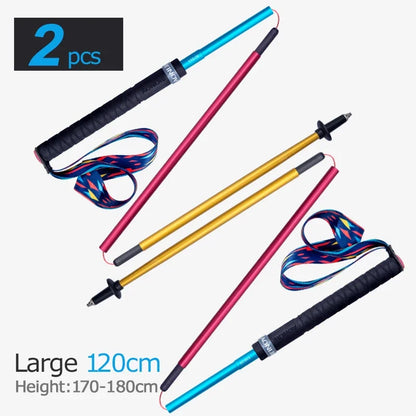 2pcs  AONIJIE All Types of Hiking Trekking Pole Ourdoor Camping Walking Sticks Summarizing 110cm 120cm 130cm