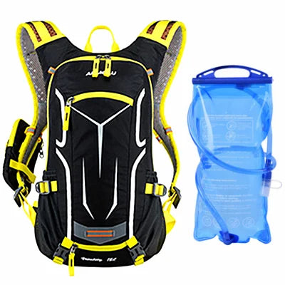18L Cycling Backpack MTB Bicycle Bag with Rain Cover Breathable Riding Camping Hydration Bike Backpack Hiking Reflective Bags