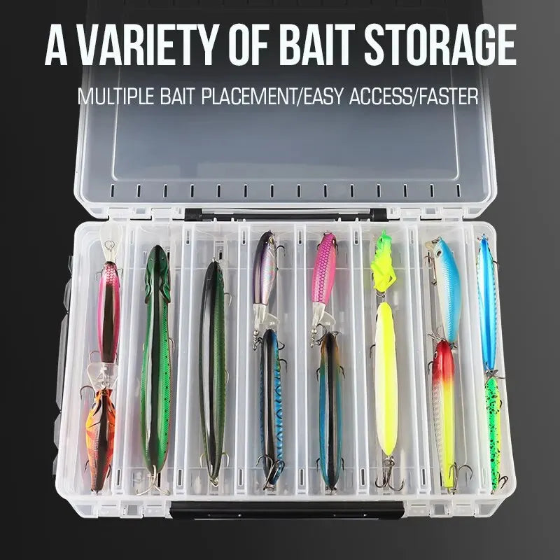 TAIYU Double-Sided Tackle Box (10/14/18 Compartments)