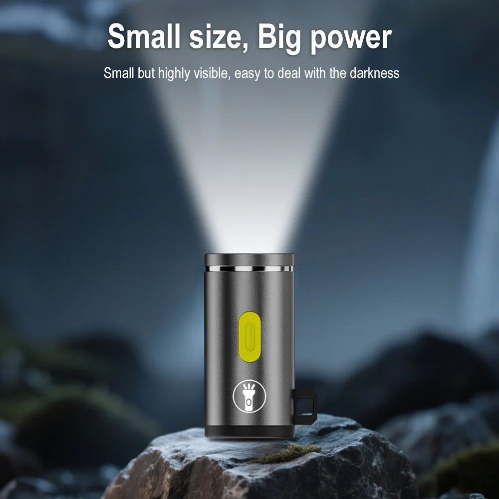 BORUiT Super Mini LED Flashlight 230LM Single Gear Extra Small Torch Camping Lantern
