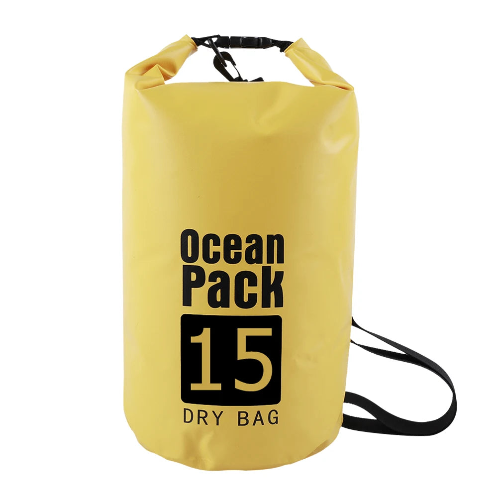 2L 3L 5L 10L 15L Waterproof Dry Bag Swimming Bag Foldable Beach Storage Pack Kayaking Rafting River Trekking Floating Water Sack