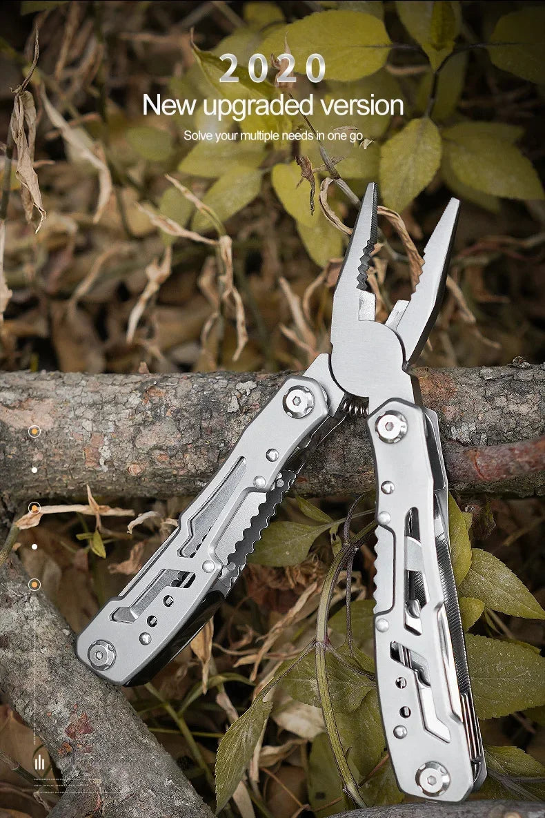 Multi-tool Pliers Outdoor Combination Knife Pliers Stainless Steel Folding Portable Multi-purpose Camping Survival Pliers Tools