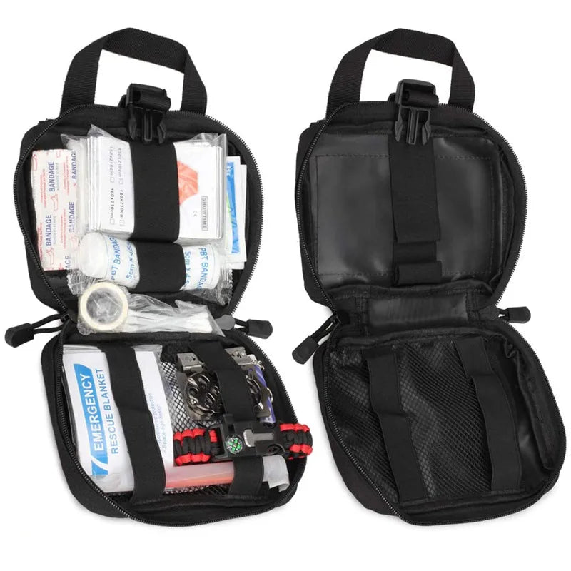 First Aid Bag Upgrade Tactical EMT Pouch Rip Away Molle Medical Kit IFAK Tear-Away Travel Outdoor Hiking Emergency Survival Kit