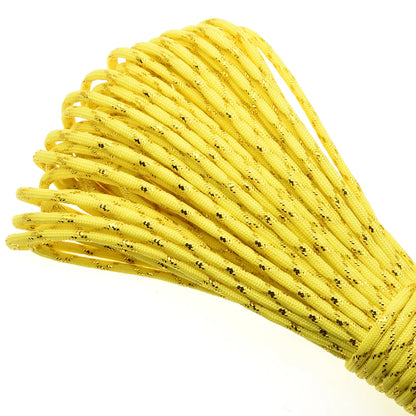 Gold & Silver 550 Paracord – Type III, 100ft, 19 Colors