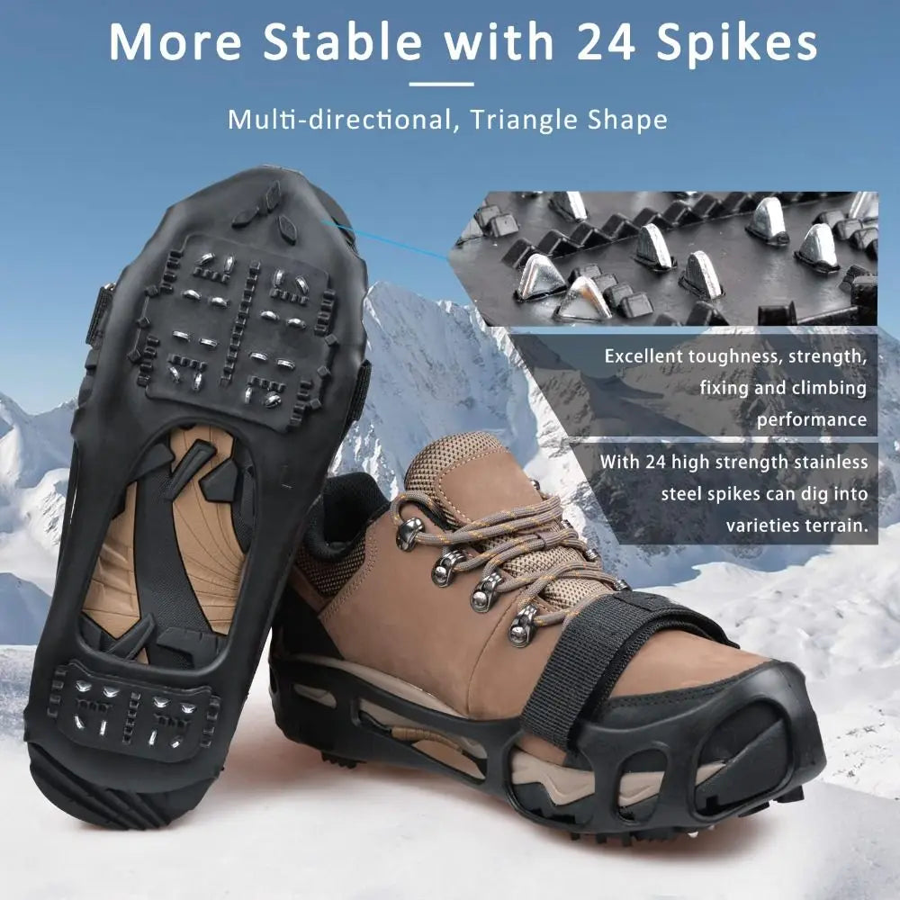 24-Stud Ice and Snow Traction Cleats