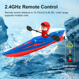 RC Kayak Racing Boat – 2.4G Remote Control Rowing Toy for Kids Water Games & Outdoor Fun