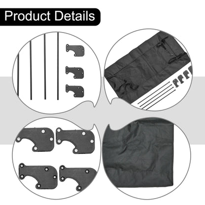 Removable Awning Canopy For Wagon Attachment Sun Shade Cover For Trolley Cart Tube PE Cloth Sun Shelters