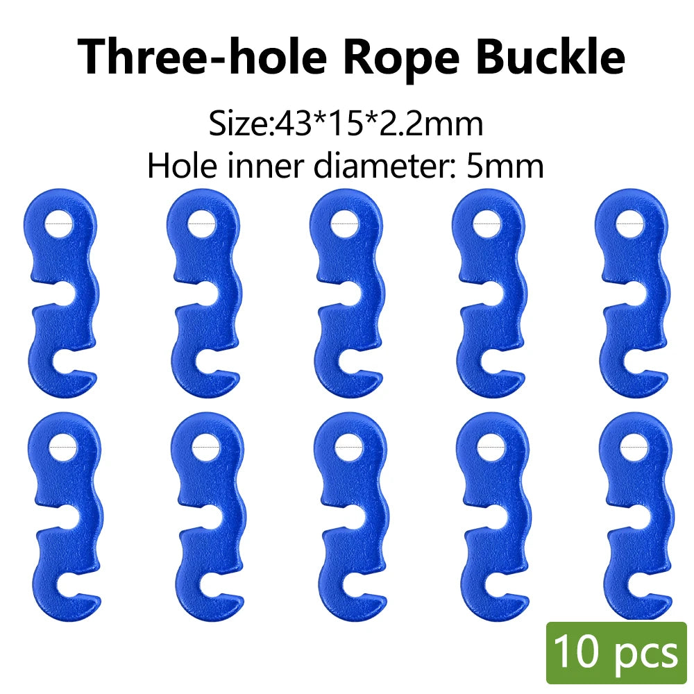 Aluminum S-Type Rope Buckles – Adjustable, 5 or 10 Pack