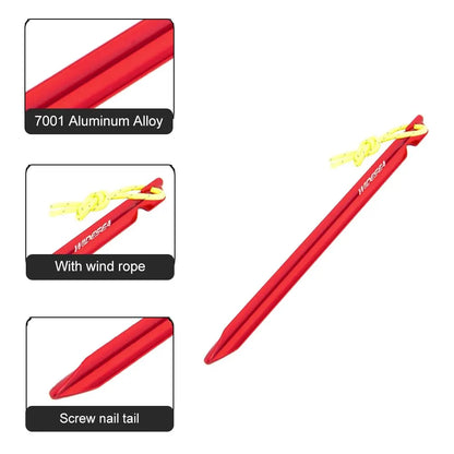 Widesea Camping 4pc/set Tent Pegs Stakes Nails for Hard Snow Floor Outdoor Accessories Shelter Equipment Supplies Hiking Tourist