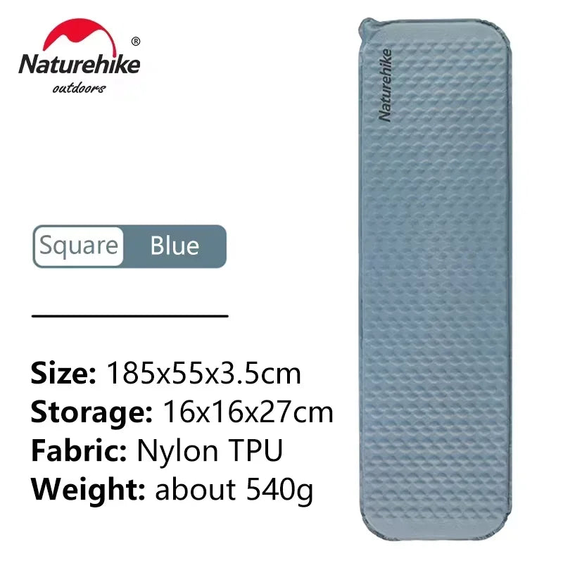 Naturehike Inflatable Mat Ultralight R2.1Air Mattress Sleeping Pad with Foam for Camping Backpacking Hiking Traveling Portable