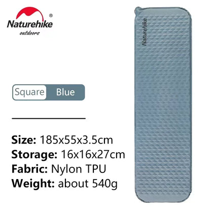 Naturehike Inflatable Mat Ultralight R2.1Air Mattress Sleeping Pad with Foam for Camping Backpacking Hiking Traveling Portable