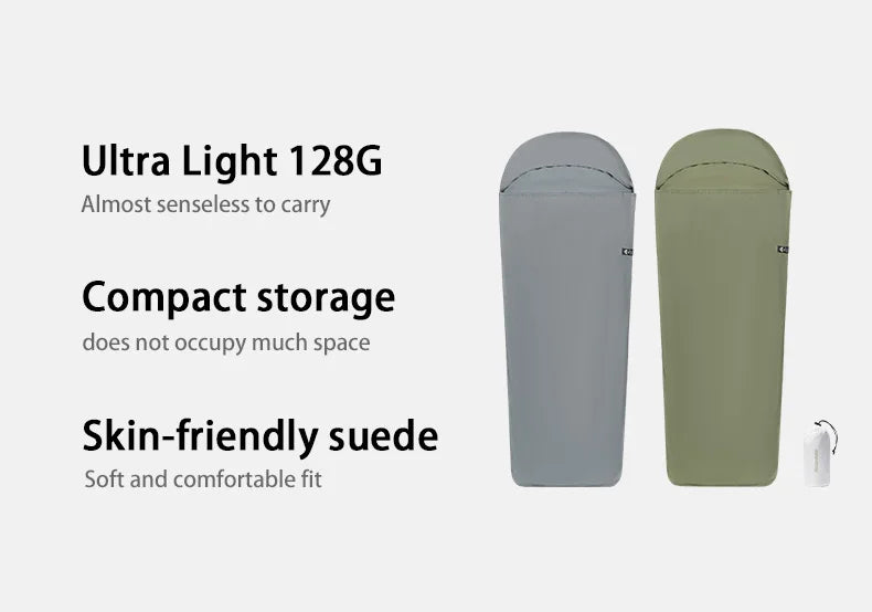 Naturehike Sleeping Bag Liner 128g Ultralight Outdoor Travel Hiking Single Sleeping Bag Liner Travel Blanket Inner Sleeping Bag