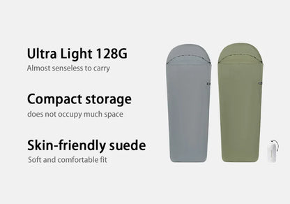 Naturehike Sleeping Bag Liner 128g Ultralight Outdoor Travel Hiking Single Sleeping Bag Liner Travel Blanket Inner Sleeping Bag