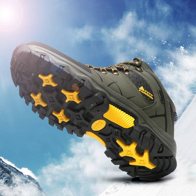 Men’s Waterproof Hiking Boots – Outdoor Trekking, Camping & Climbing Shoes, Wear-Resistant & Non-Slip