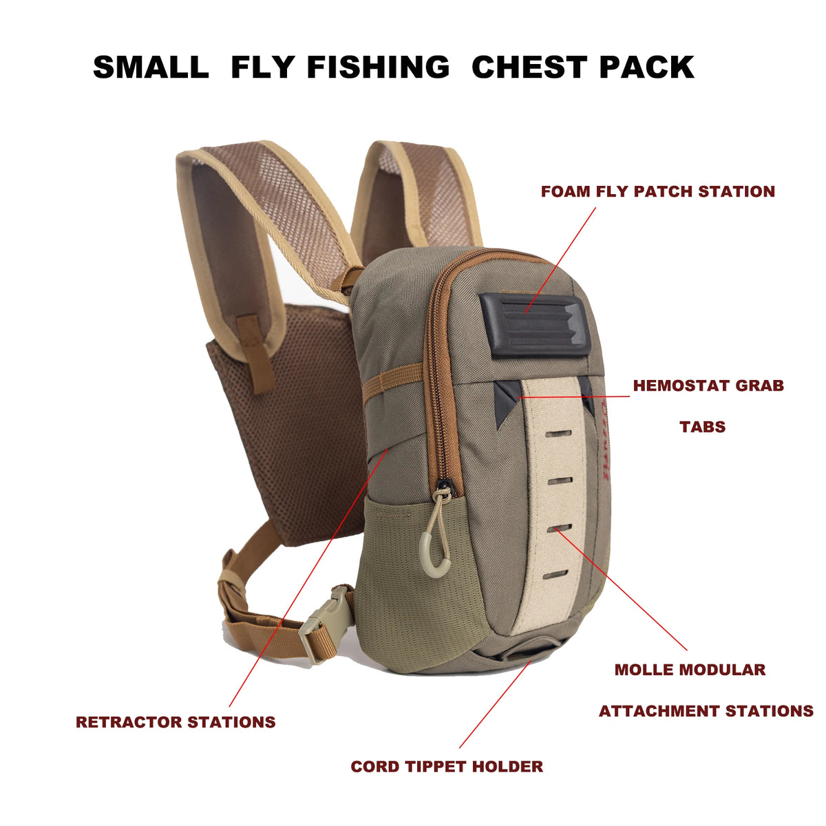 Ultralight Fly Fishing Chest Pack