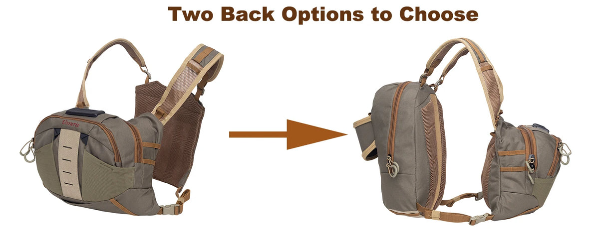 Fly Fishing Chest Pack with Net Holder