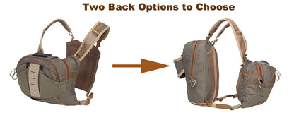 Fly Fishing Chest Pack with Net Holder