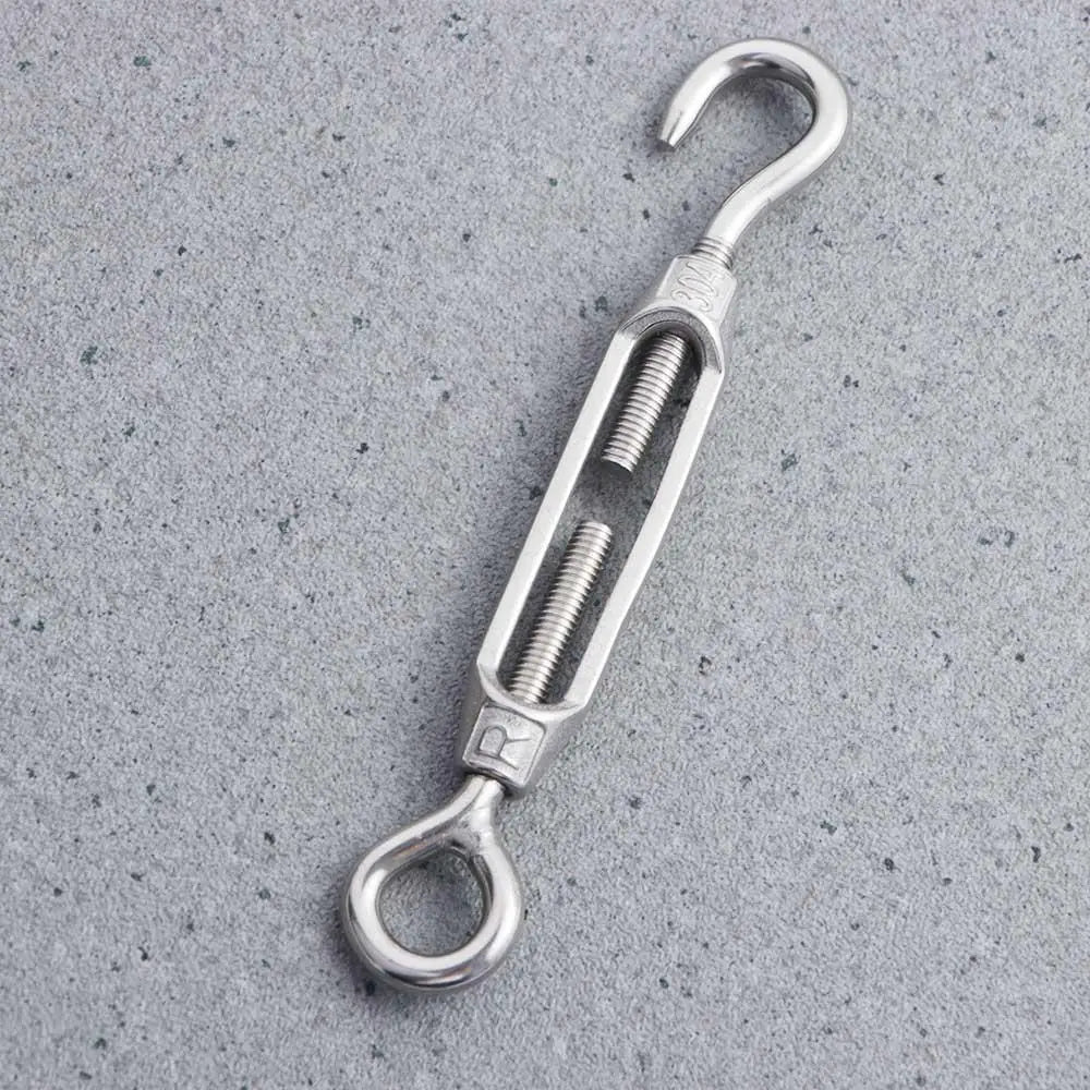 304 Stainless Steel Hooks for Camping Tent Accessories M4 Eye Turnbuckle Wire Rope Tension Hardware