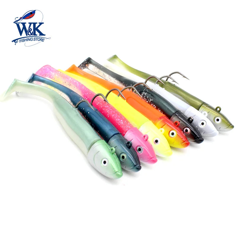 Inshore Paddle Tail Soft Lure and Jig Head Kit