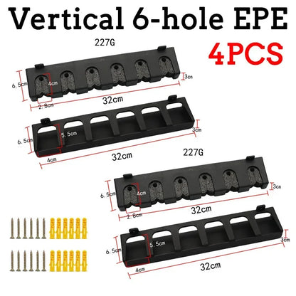 Wall Mount Fishing Rod Rack (6 Rods)