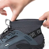 Men’s Wading Hiking Sneakers – High-Top Slip-Resistant Outdoor Fishing Boots, Breathable Mesh Ankle Shoes
