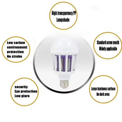 1/5PCS Electric Mosquito Zappers Killer Fly Trap Electronic Light Bulb Lamp Home Backyard Indoor Outdoor Mosquito Killer Lamp