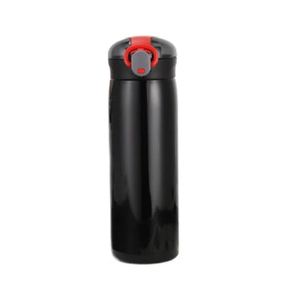 1pc 320/460ML Stainless Steel Thermal Bottle Portable Kids Straw Mug Cold and Hot Thermal Thermos Student Water Bottle