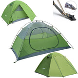 Desert Fox Camping Tents 1/2/3 Person Outdoor Lightweight Backpacking Tent Waterproof 3 Season Tent for Family Hiking Travelling