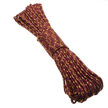 Gold & Silver 550 Paracord – Type III, 100ft, 19 Colors