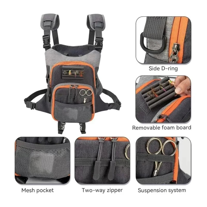 Ultralight Fly Fishing Chest Pack and Fanny Pack
