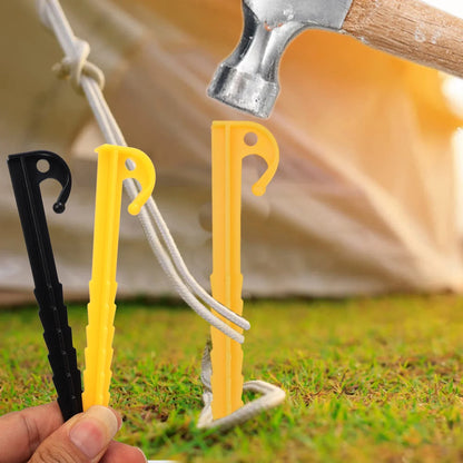 Outdoor Camping Tent Nails Sand Ground Triangular Stake Ground Awning Camping Tools Plastic Tent Pegs Nail Accessories 20/10pcs