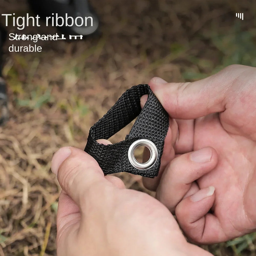 5pcs Outdoor Canopy Pole Fixing Buckle Camping Pole Holder Tent Awning Accessories Webbing Buckle Fixing Buckle Multitool