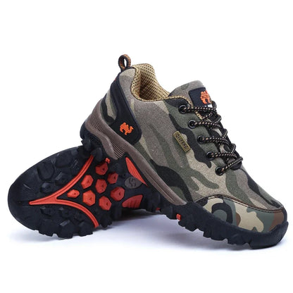 2025 Outdoor Hiking Shoes – Camouflage Trail Running Sneakers for Men & Women, Summer/Winter Trekking Footwear