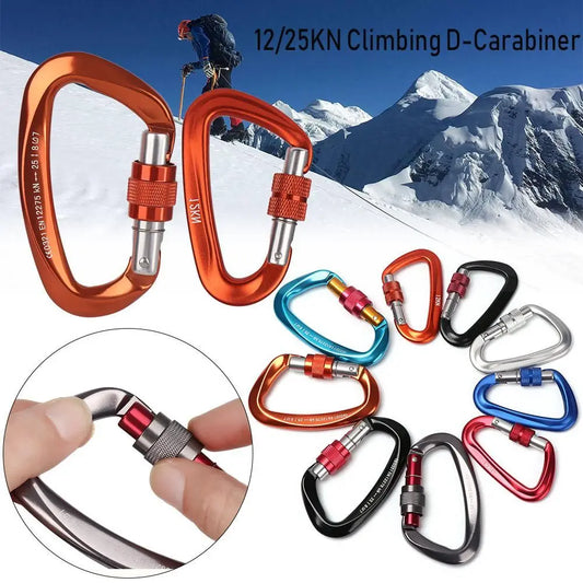 Quality Aluminum Security Master Lock Accessories Mountaineering Protective Equipment Professional Carabiner Climbing Key Hooks